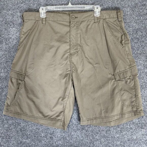 Realtree Shorts Mens 40 Brown Nylon Ripstop Hunting Outdoor Cargo Pockets Adult‎ - Picture 1 of 8
